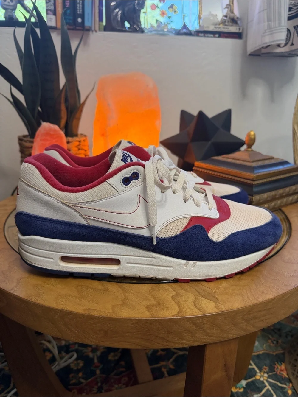 Nike Air Max 1 USA CJ9927-100 Men’s Size 13 Red White Blue Sneakers